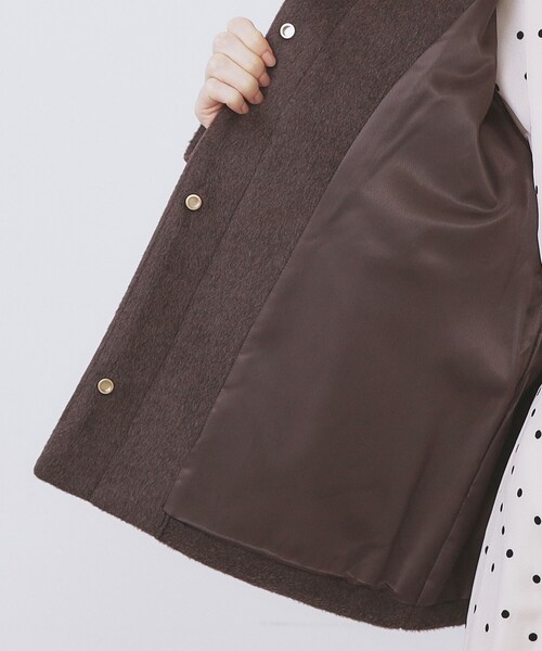 ノーカラーショートコート（ノーカラーコート）｜index（インデックス