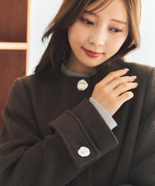 ノーカラーショートコート（ノーカラーコート）｜index（インデックス