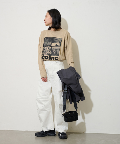 JOURNAL STANDARD（ジャーナルスタンダード）の「長袖カットソー（Tシャツ/カットソー・レディース・ホワイト・FREE）」の4枚目の写真