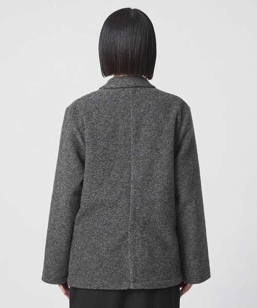 A DAY IN THE LIFE UNITED ARROWS(アデイインザライフユナイテッドアローズ)の「ブークレジャージー ダブルジャケット<A DAY IN THE LIFE>(テーラードジャケット・レディース・ダークグレー/モカ/ネイビー・FREE)」の9枚目の写真