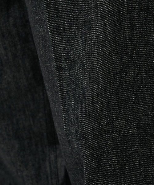 STUDIOUS(ステュディオス)の「【STUDIOUS】センタープレスが"消えない"デニム/リントラックワイドデニムトラウザーズ(デニムパンツ・メンズ・ブラック/インディゴブルー・1/2/3)」の6枚目の写真