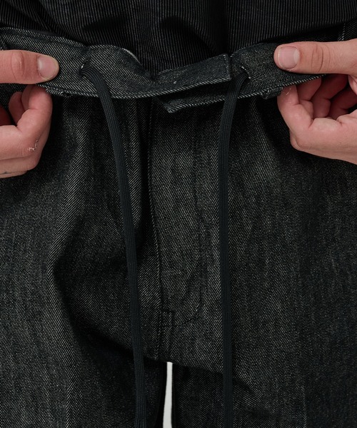 STUDIOUS(ステュディオス)の「【STUDIOUS】センタープレスが"消えない"デニム/リントラックワイドデニムトラウザーズ(デニムパンツ・メンズ・ブラック/インディゴブルー・1/2/3)」の7枚目の写真