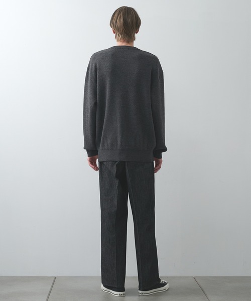 STUDIOUS(ステュディオス)の「【STUDIOUS】センタープレスが"消えない"デニム/リントラックワイドデニムトラウザーズ(デニムパンツ・メンズ・ブラック/インディゴブルー・1/2/3)」の16枚目の写真