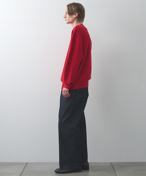 STUDIOUS(ステュディオス)の「【STUDIOUS】センタープレスが"消えない"デニム/リントラックワイドデニムトラウザーズ(デニムパンツ・メンズ・ブラック/インディゴブルー・1/2/3)」の18枚目の写真