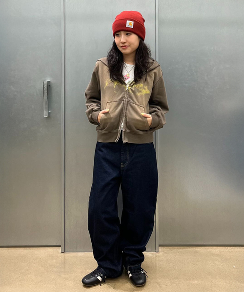 Carhartt WIP（カーハートダブリューアイピー）の「CARHARTT WIP / カーハート ダブリューアイピー WBRANDON PANT（デニムパンツ・レディース・ネイビー・24/25）」の3枚目の写真