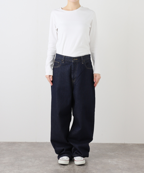 Carhartt WIP（カーハートダブリューアイピー）の「CARHARTT WIP / カーハート ダブリューアイピー WBRANDON PANT（デニムパンツ・レディース・ネイビー・24/25）」の7枚目の写真