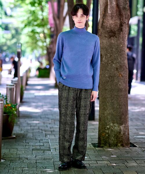 DRESSTERIOR(ドレステリア)の「ワイドリブ タートルネックニット(ニット/セーター・メンズ・ダークグレー/ホワイト/サックスブルー・92/91/90/94)」の7枚目の写真