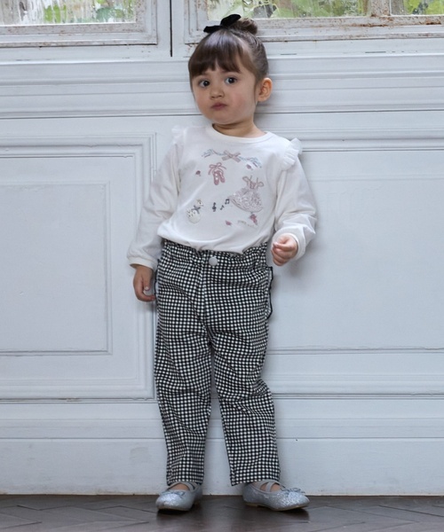 petit main（プティマイン）の「【スマイル防汚】ポケットフリルパンツ（その他パンツ・キッズ・ライトベージュ/ピンク/ネイビー/ブラック/カラフル・80ｃｍ/100cm/120cm/110cm/90cm/130cm）」の5枚目の写真