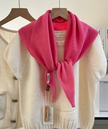 Ritzy（リッツィー）の「ウール100%素材　三角ニットスカーフ（バンダナ/スカーフ）」