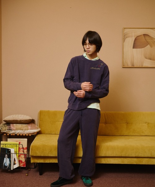 common gull products.(コモンガルプロダクツ)の「【種まき】針と糸スウェット(スウェット・レディース・ネイビー/レッド系/杢グレー・LARGE/MEDIUM/SMALL)」の5枚目の写真
