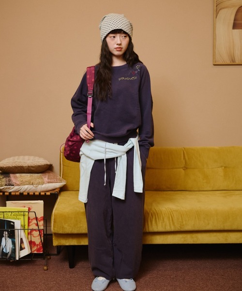 common gull products.(コモンガルプロダクツ)の「【種まき】針と糸スウェット(スウェット・レディース・ネイビー/レッド系/杢グレー・LARGE/MEDIUM/SMALL)」の7枚目の写真