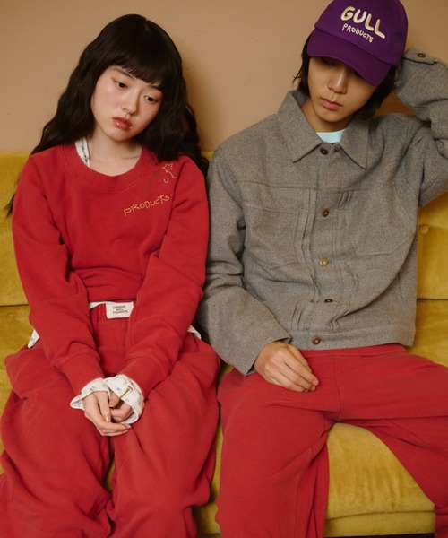 common gull products.(コモンガルプロダクツ)の「【種まき】針と糸スウェット(スウェット・レディース・ネイビー/レッド系/杢グレー・LARGE/MEDIUM/SMALL)」の11枚目の写真