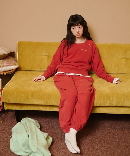 common gull products.(コモンガルプロダクツ)の「【種まき】針と糸スウェット(スウェット・レディース・ネイビー/レッド系/杢グレー・LARGE/MEDIUM/SMALL)」の16枚目の写真