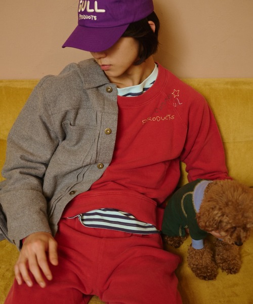 common gull products.(コモンガルプロダクツ)の「【種まき】針と糸スウェット(スウェット・レディース・ネイビー/レッド系/杢グレー・LARGE/MEDIUM/SMALL)」の18枚目の写真