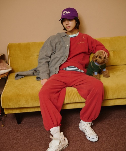 common gull products.(コモンガルプロダクツ)の「【種まき】針と糸スウェット(スウェット・レディース・ネイビー/レッド系/杢グレー・LARGE/MEDIUM/SMALL)」の19枚目の写真