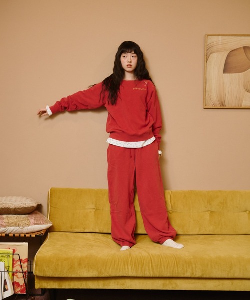common gull products.(コモンガルプロダクツ)の「【種まき】針と糸スウェット(スウェット・レディース・ネイビー/レッド系/杢グレー・LARGE/MEDIUM/SMALL)」の20枚目の写真