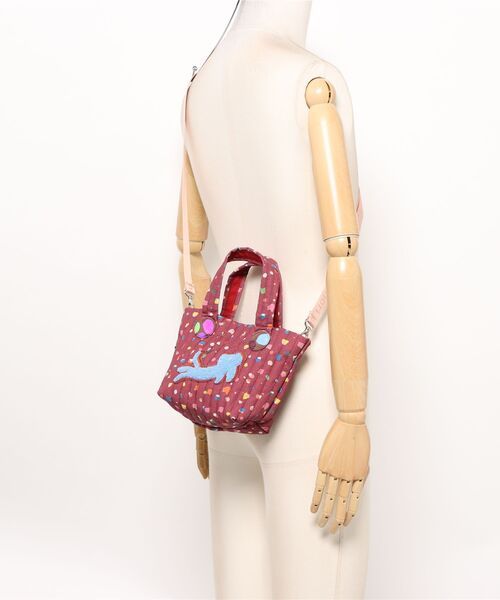 tsumori chisato CARRY（ツモリチサトキャリー）の「ハンドバッグ　ツモリチサト　きらネコてんてん（ハンドバッグ・レディース・ブラック/グリーン/ワインレッド・FREE）」の7枚目の写真