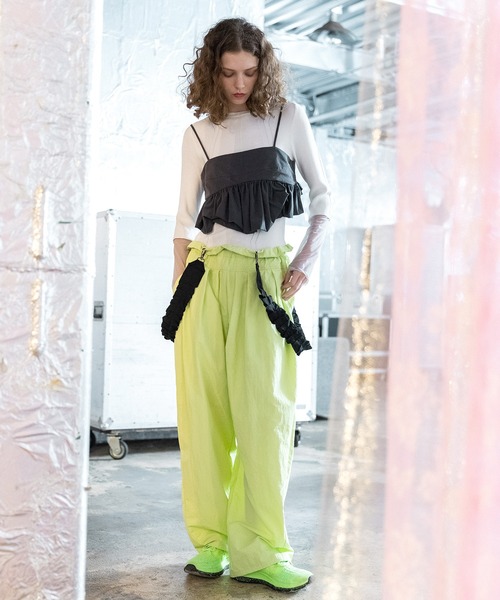 AULA AILA(アウラアイラ)の「3WAYワイドコクーンパンツ(その他パンツ・レディース・ブラック/ミント/ピンク・0/1)」の3枚目の写真