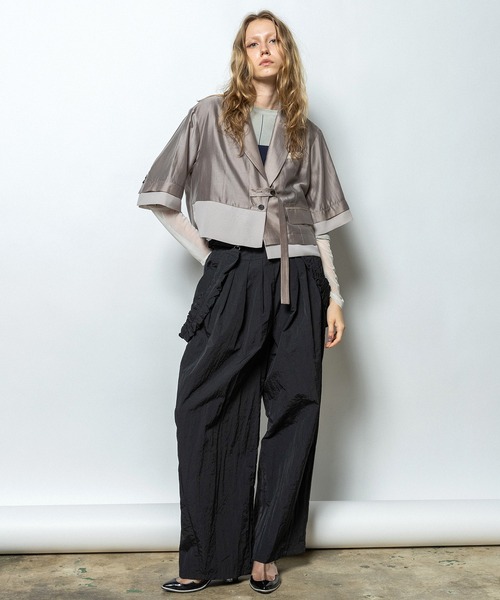 AULA AILA(アウラアイラ)の「3WAYワイドコクーンパンツ(その他パンツ・レディース・ブラック/ミント/ピンク・0/1)」の2枚目の写真