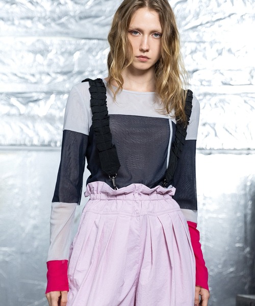 AULA AILA(アウラアイラ)の「3WAYワイドコクーンパンツ(その他パンツ・レディース・ブラック/ミント/ピンク・0/1)」の7枚目の写真