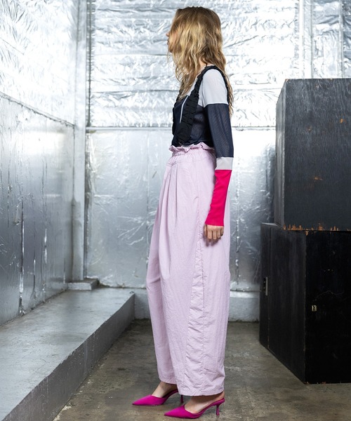 AULA AILA(アウラアイラ)の「3WAYワイドコクーンパンツ(その他パンツ・レディース・ブラック/ミント/ピンク・0/1)」の8枚目の写真