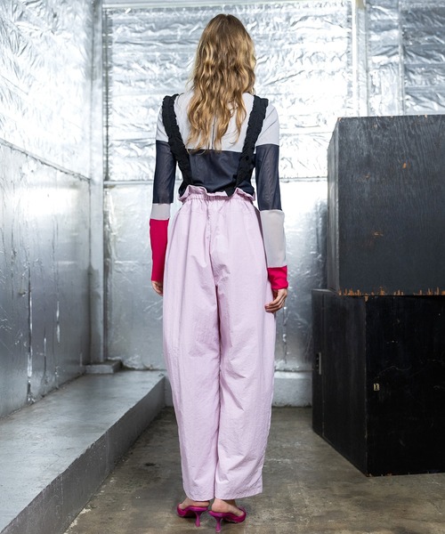 AULA AILA(アウラアイラ)の「3WAYワイドコクーンパンツ(その他パンツ・レディース・ブラック/ミント/ピンク・0/1)」の9枚目の写真