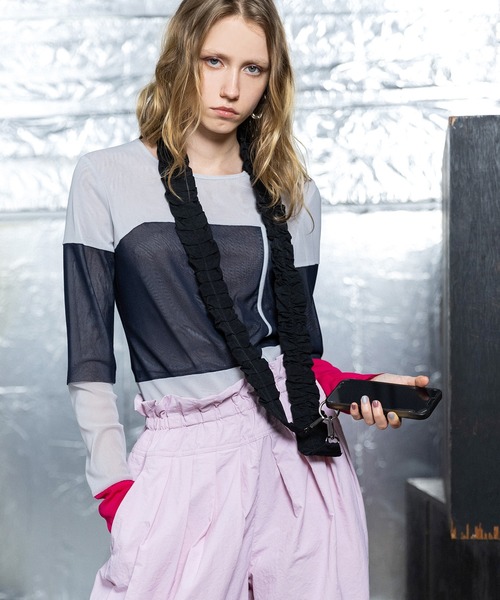 AULA AILA(アウラアイラ)の「3WAYワイドコクーンパンツ(その他パンツ・レディース・ブラック/ミント/ピンク・0/1)」の6枚目の写真