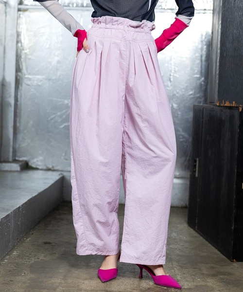 AULA AILA(アウラアイラ)の「3WAYワイドコクーンパンツ(その他パンツ・レディース・ブラック/ミント/ピンク・0/1)」の10枚目の写真