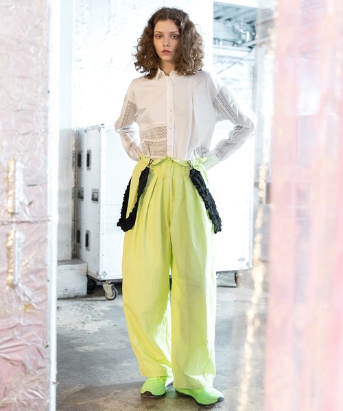 AULA AILA(アウラアイラ)の「3WAYワイドコクーンパンツ(その他パンツ・レディース・ブラック/ミント/ピンク・0/1)」の17枚目の写真