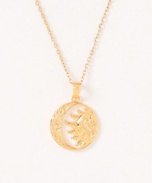 セール】moon&sun necklace/【ハワイアンジュエリー】【サージカル