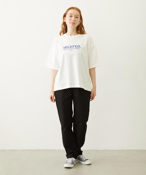 MILKFED.（ミルクフェド）の「RELAXED FIT PANTS（その他パンツ・レディース・ブラック/レッド/ブラウン・M/S）」の7枚目の写真