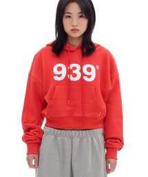 ARCHIVE BOLD（アーカイブボールド）の「939 LOGO CROP HOOD(RED)（パーカー）」