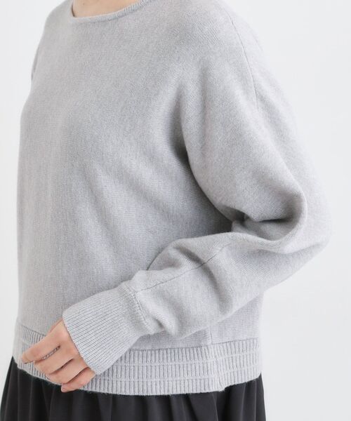 DRESKIP（ドレスキップ）の「異素材ドッキングワンピース（ワンピース・レディース・ブラック系4/グレー系4・01/02/03/04）」の15枚目の写真