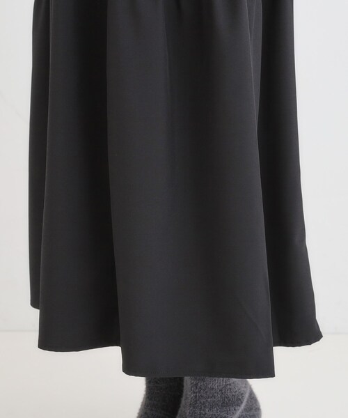 DRESKIP（ドレスキップ）の「異素材ドッキングワンピース（ワンピース・レディース・ブラック系4/グレー系4・01/02/03/04）」の16枚目の写真