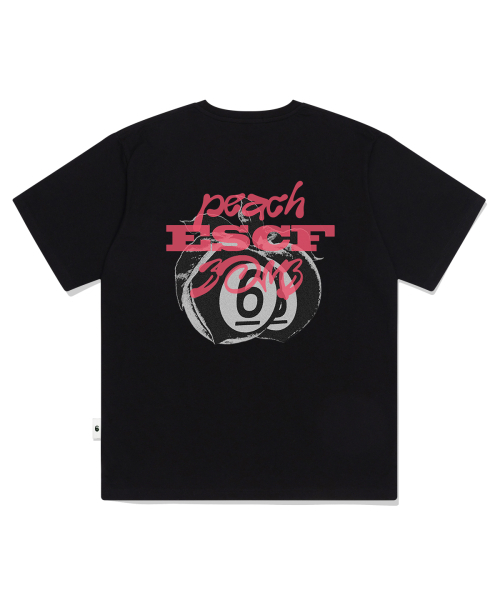ESCAPEFROM(エスケープフロム)の「ブラックピーチバームプリントオーバーサイズ半袖Tシャツブラック(Tシャツ/カットソー・レディース・その他・LARGE/SMALL/MEDIUM)」の1枚目の写真