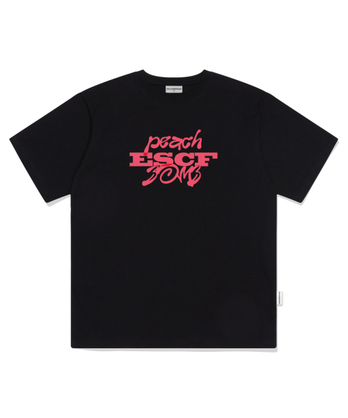 ESCAPEFROM(エスケープフロム)の「ブラックピーチバームプリントオーバーサイズ半袖Tシャツブラック(Tシャツ/カットソー・レディース・その他・LARGE/SMALL/MEDIUM)」の2枚目の写真