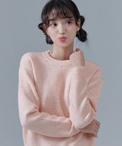 CHASECULT(チェイスカルト)の「レディース ネフ ラウンドセーター-CFRG5274D0P(ニット/セーター・レディース・PINK・85/90)」の2枚目の写真