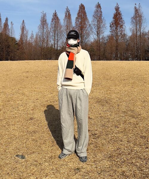 MUSINSA STANDARD（ムシンサスタンダード）の「ワンタックワイドラウンジスウェットパンツ[ミディアムグレー]（スウェットパンツ・メンズ・その他・SMALL/MEDIUM/LARGE/X-LARGE/XX-LARGE）」の9枚目の写真