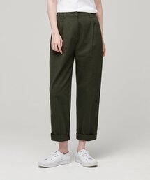 ウィメンズテーパードチノパンツ[カーキ]