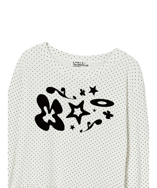 THE GREEN LAB（ザグリーンラボ）の「コズミックドットフリルロングスリーブ[アイボリー]（Tシャツ/カットソー・レディース・その他・FREE）」の11枚目の写真