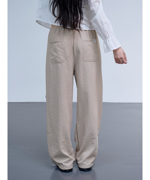 THE GREEN LAB（ザグリーンラボ）の「ポケットストラップストリングジョガーパンツ[ベージュ]（スウェットパンツ・レディース・その他・FREE）」の5枚目の写真