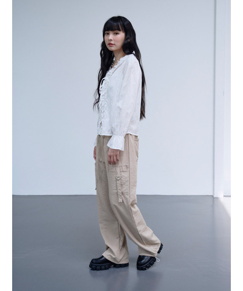 THE GREEN LAB（ザグリーンラボ）の「ポケットストラップストリングジョガーパンツ[ベージュ]（スウェットパンツ・レディース・その他・FREE）」の7枚目の写真