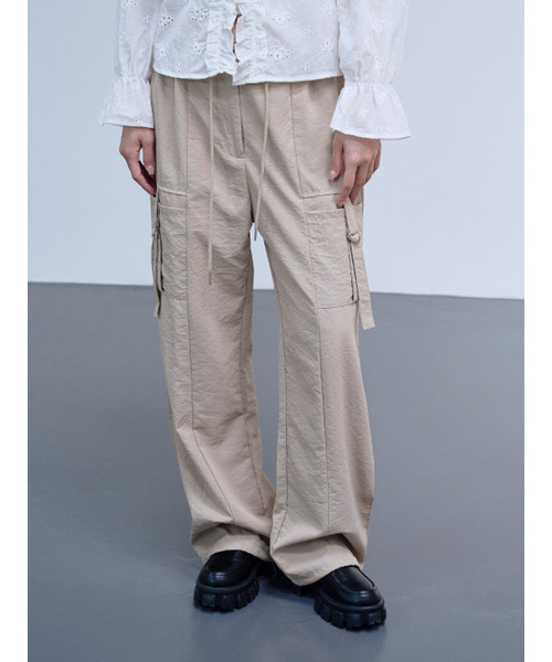 THE GREEN LAB（ザグリーンラボ）の「ポケットストラップストリングジョガーパンツ[ベージュ]（スウェットパンツ・レディース・その他・FREE）」の8枚目の写真