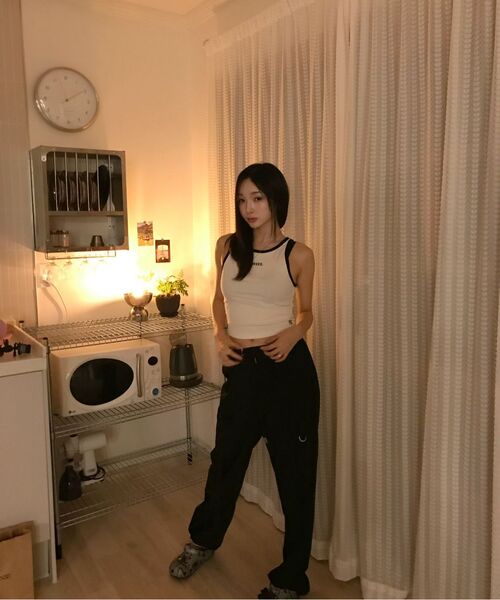 THE GREEN LAB（ザグリーンラボ）の「ポケットストラップストリングジョガーパンツ[ベージュ]（スウェットパンツ・レディース・その他・FREE）」の10枚目の写真