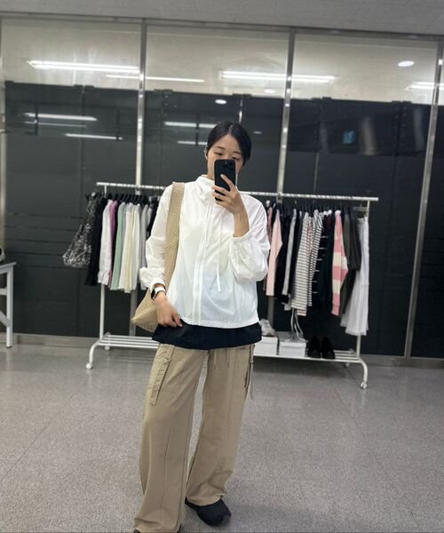 THE GREEN LAB（ザグリーンラボ）の「ポケットストラップストリングジョガーパンツ[ベージュ]（スウェットパンツ・レディース・その他・FREE）」の17枚目の写真
