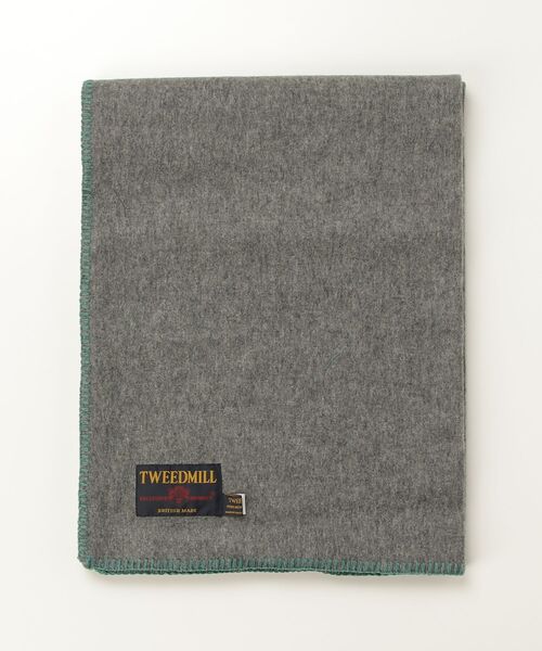 TWEED MILL(ツイードミル)の「TWEEDMILL Lambswool Blanket Stitch ツイードミル ラムウール ブランケットステッチ ストール(ストール/ショール・レディース・シルバー系/ストーン/ブラック系1・ONE SIZE)」の7枚目の写真