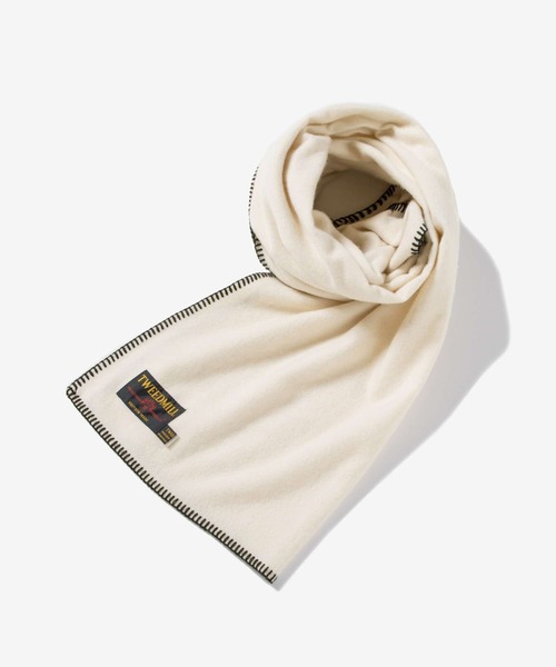 TWEED MILL(ツイードミル)の「TWEEDMILL Lambswool Blanket Stitch ツイードミル ラムウール ブランケットステッチ ストール(ストール/ショール・レディース・シルバー系/ストーン/ブラック系1・ONE SIZE)」の16枚目の写真