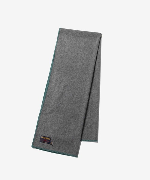 TWEED MILL(ツイードミル)の「TWEEDMILL Lambswool Blanket Stitch ツイードミル ラムウール ブランケットステッチ ストール(ストール/ショール・レディース・シルバー系/ストーン/ブラック系1・ONE SIZE)」の9枚目の写真