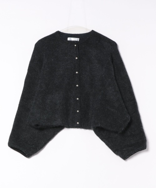 LAULEN(ローレン)の「crew neck metal button knit cardigan /クルーネックメタルボタンニットカーディガン(カーディガン/ボレロ・レディース・ベージュ/ブラック/ブルー/ピンク・FREE)」の1枚目の写真