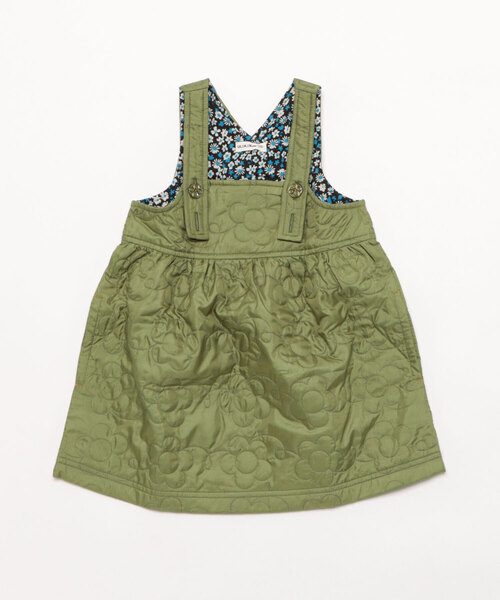 RAGMART（ラグマート）の「ナイロンキルトジャンパースカート（ジャンパースカート・キッズ・ブラック/アイボリー/カーキ・100cm/110cm/120cm/130cm）」の3枚目の写真